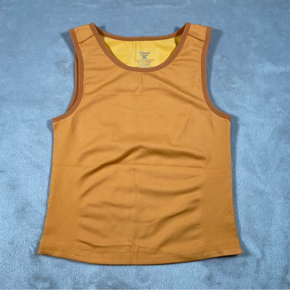 Patagonia Womens Stretch Tank Top Orange Apilene Medium